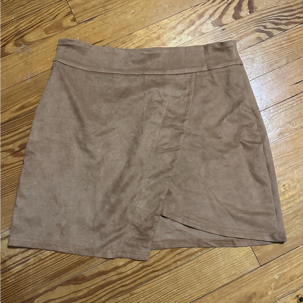 Brown Suede Skirt